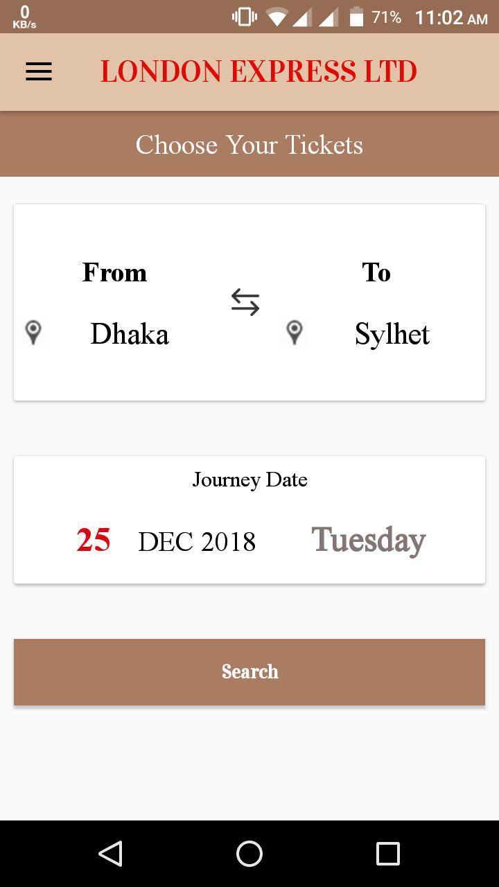 London Eexpress Android App