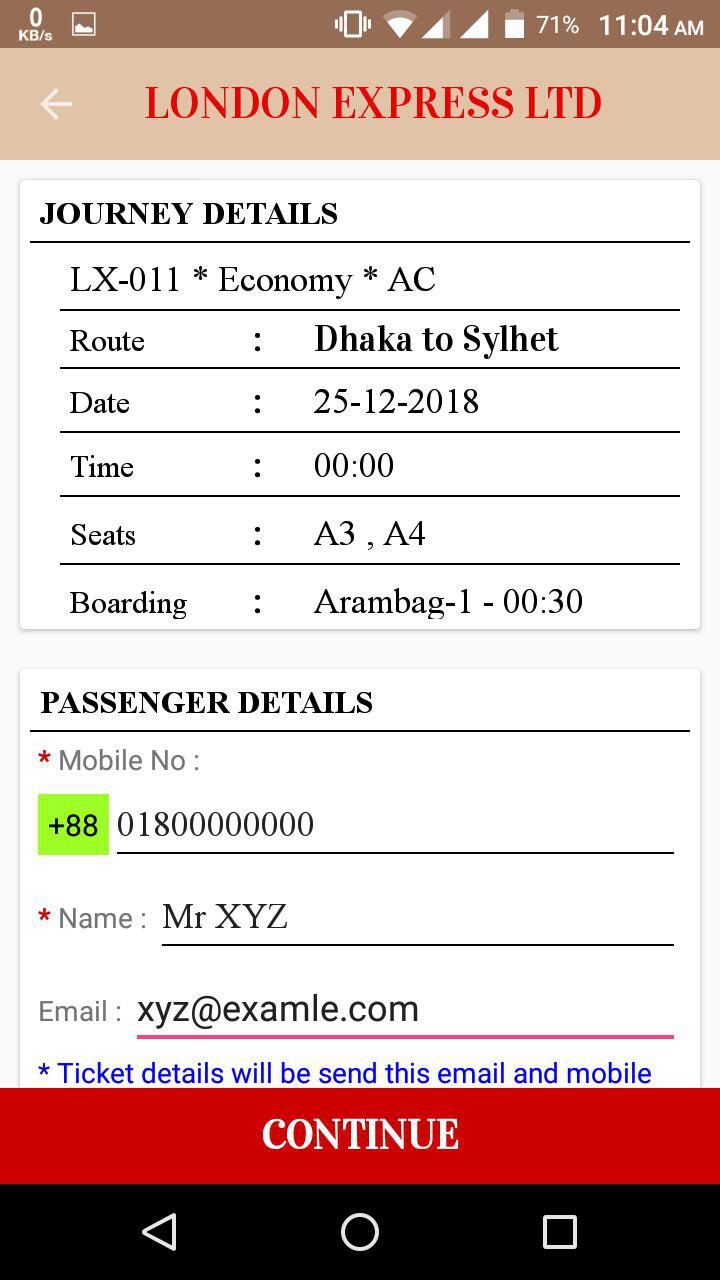London Eexpress Android App